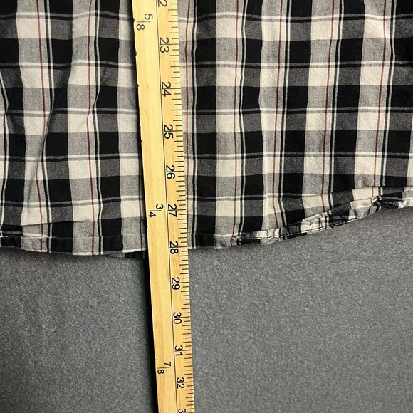 Carhartt Relaxed Fit Men Shirt Size Medium Blue Plaid Button Up Cotton Workwear. - Picture 7 of 7